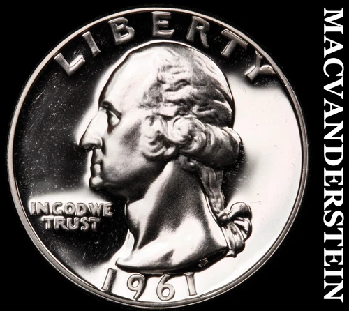 1961 Silver Washington Quarter-Choice Gem Proof Lustrous No Reserve #G7567