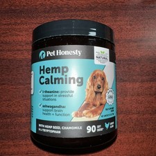 Pet Honesty Hemp Calming Chews for Dogs Chicken Flavor - 90 Ct, Exp 1/2027
