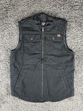 Wrangler Workwear Mens Quilted Vest Insulated Black Medium