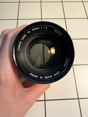 Canon FL 50mm f/1.4 lens for FL and FD mount 35mm film cameras vintage 163500