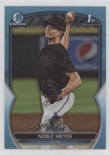 2023 Bowman Draft Chrome Sky Blue Refractor Noble Meyer #BDC-6 03j5