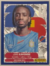 Joris Kavembe Panini FIFA World Cup 2026 Blue Crumple Parallels Sticker