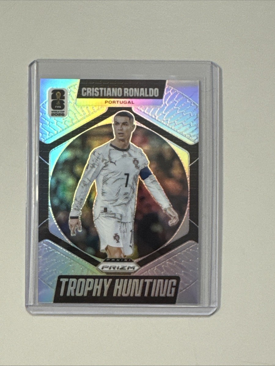 2026 Prizm FIFA World Cup Cristiano Ronaldo Trophy Hunting Silver