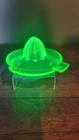 Vintage Uranium Federal Glass Reamer/Juicer, Table Handle