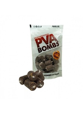 Carp Expert PVA Bombs 20pcs Ready PVA Socks Choco Caramel Carp Fishing Bait