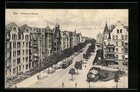 Kiel, Blick in die Holtenauer Straße, Straßenbahn, Ansichtskarte 1914 