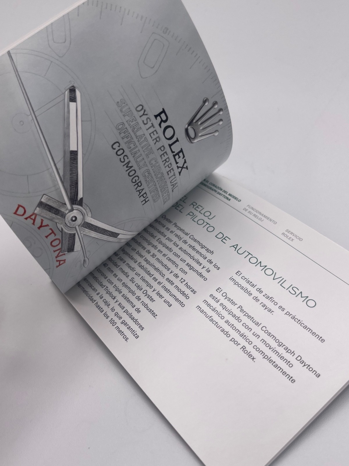 Rolex Daytona libretto corredo orologio watch booklet 11.2017 spagnolo foto 3