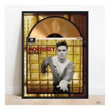MORRISSEY Kill Uncle FRAMED 13" x 17" GOLD LP RECORD and Cover Display Repro !!!