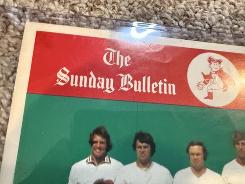 Cartel de colección de los Filis de Filadelfia foto del equipo MLB béisbol Sunday Bulletin 197 - Imagen 6 de 7