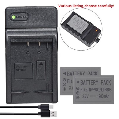 Li-80B Battery or Charger for Voigtlander Virtus D4 D5 D6 S6 ACCU X760 NP-900