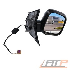 AUßENSPIEGEL SPIEGEL RECHTS KONVEX ELEKT SCHWARZ FÜR VW MULTIVAN BUS T5 -10.09