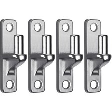 Heavy Duty Stainless Steel Gate Hinges, 4 Pack - Maximum 600 lbs Load Capacity