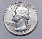 1963-D Washington Quarter - Extra Fine