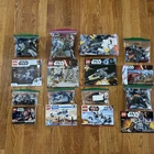 Lot of 8 LEGO STAR WARS - 90 to 95% Complete Sets - Read Description