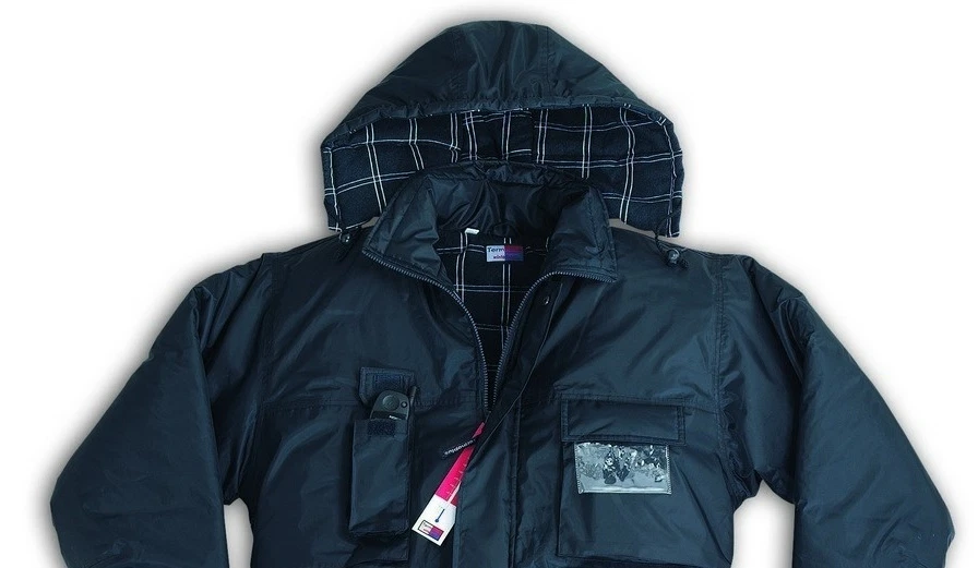 Giaccone Uomo Blu Imbottito a Parka Impermeabile con Cappuccio
