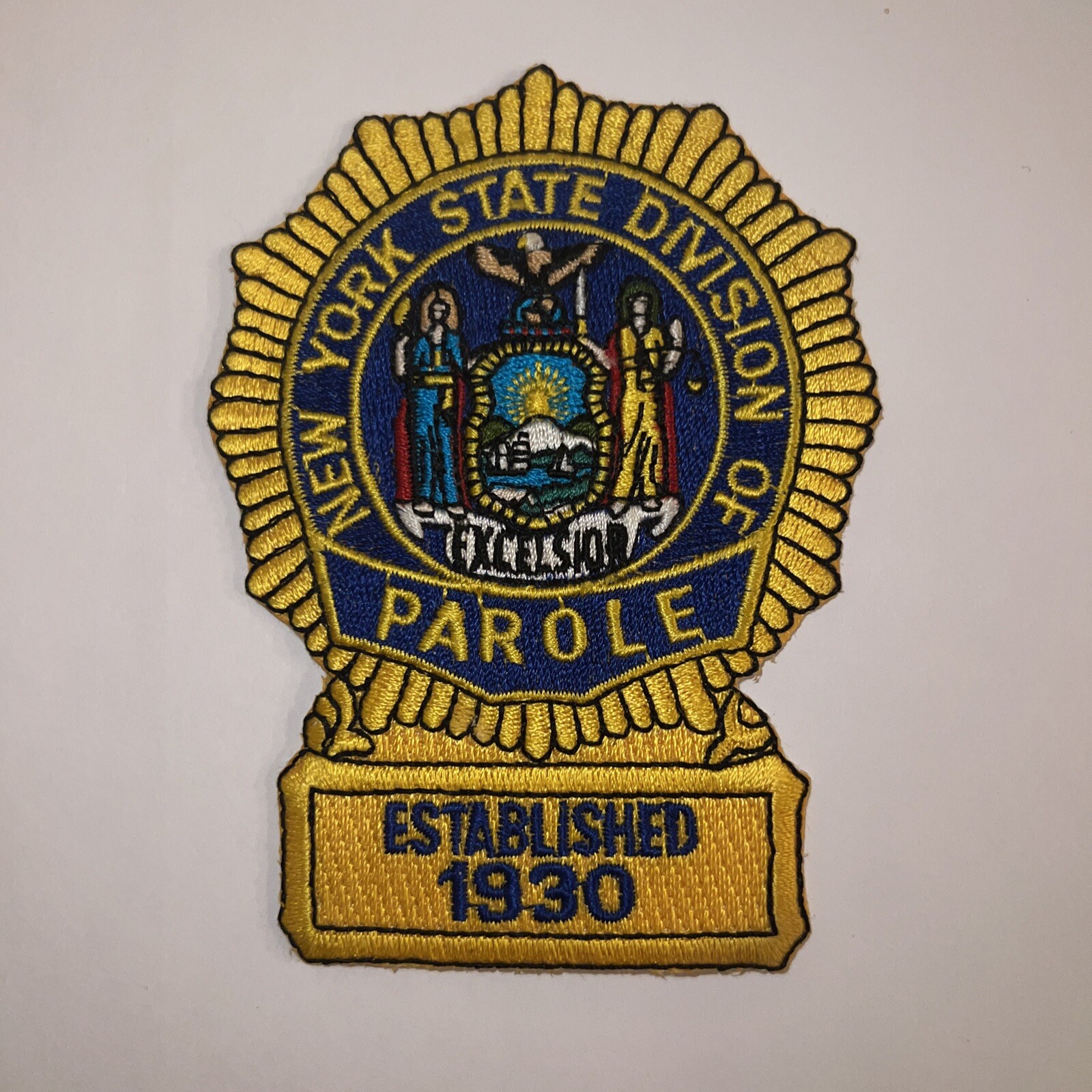 New York State Division Of Parole Officer Badge Patch New York (version