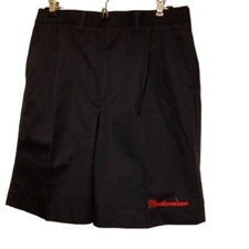 Vintage Riverside Size 29 Budweiser Blue Pleated Uniform Shorts New-2nds