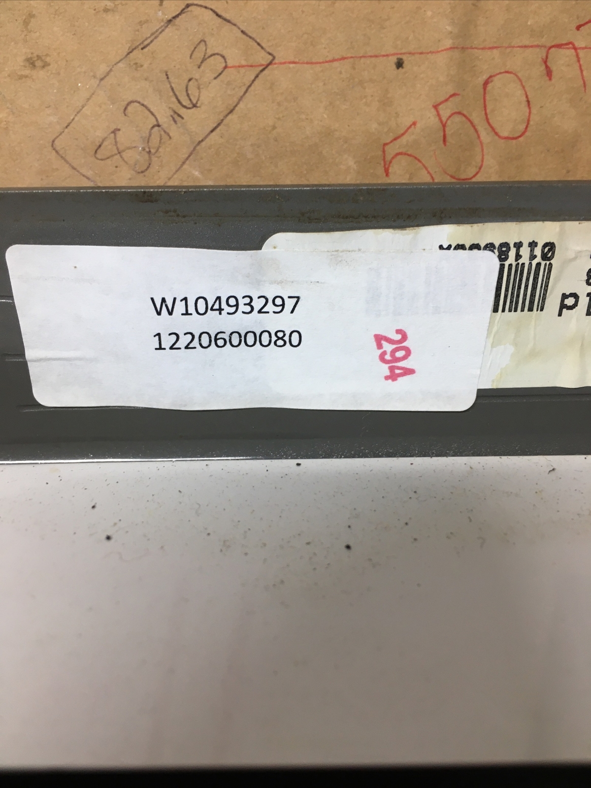 KITCHENAID Touchpad Dishwasher CONTROL PANEL silver W10493297 W10500174