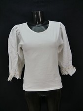 Gr.38 Trachtenbluse Hess Frackmann weiß Baumwolle Lycra herrliche Bluse TB2982