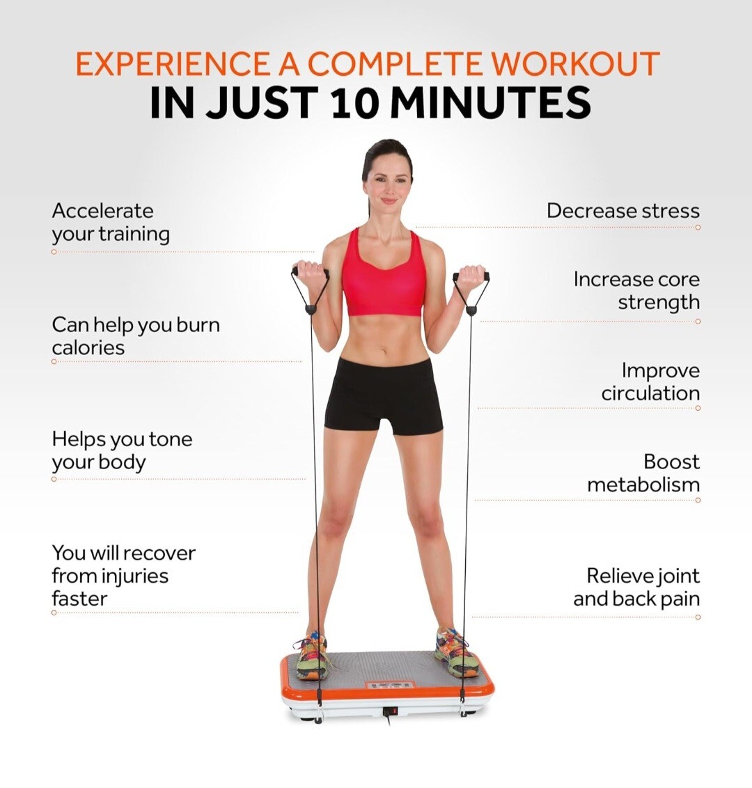 Powerfit Elite Deluxe Vibration Platform 752356830892 eBay