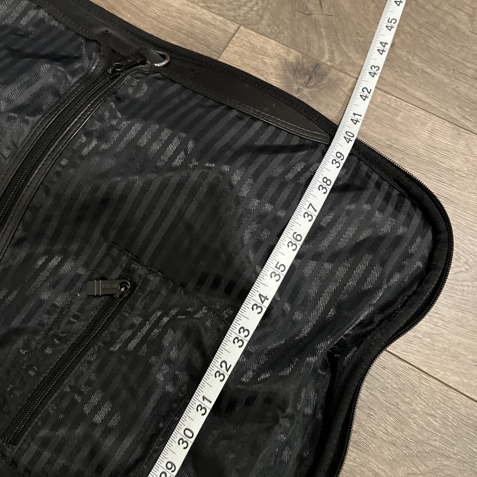 TUMI Garment Bag Bi Fold Suit/Dress Travel Bag Black Including 2