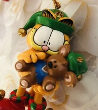Vintage PAWS Ornament - Garfield Christmas - Pookie Bear - NWT 1994