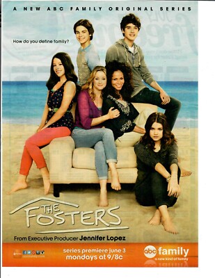 2013 The Fosters TV Show Original Magazine Print Ad Family Drama