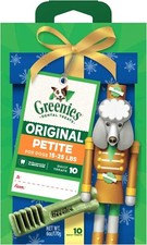 50 Greenies Petite Dental Dog Chew Holiday Dog Treats 5 boxes 10 Pack