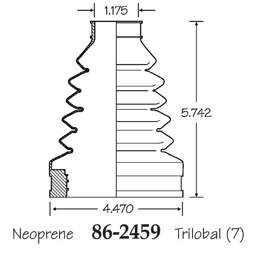 Inner CV Axle Boot for Dodge Ram 1500 4WD 20032005 eBay