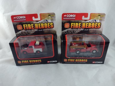 Corgi Showcase Collection Fire Heroes Land Rover Open Pump Die Cast Fahrzeuge