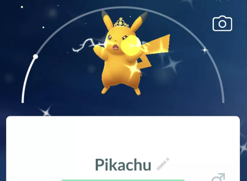 A little late but I got this shiny Pikachu during go fest even though I  didn't buy a ticket!! . . #pogo #pokemon #pokemongo…