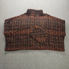 World Market Cape Poncho Capote  Heavyweight Boucle Knit Womens One Size