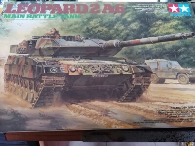 TAMIYA - LEOPARD 2 A6 MAIN BATTLE TANK 1-35 COD. 35271 .