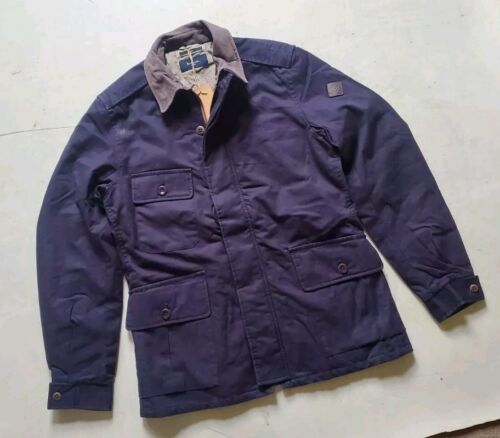 PAUL SMITH Chaqueta Abrigo de Campo Para Hombres M Ajuste Regular Azul Marino Acolchado PVP £475 - Imagen 15 de 15