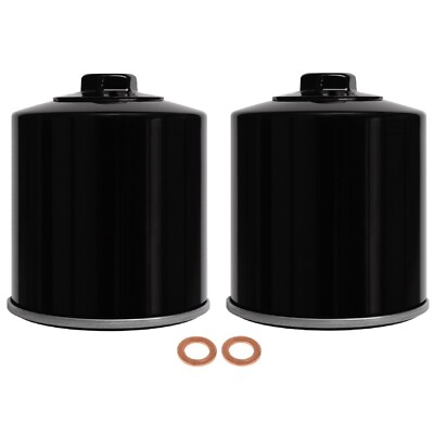 2 Oil Filters 17mm Nut Filter Polaris Sportsman 500 550 4x4 6x6 Touring X2 HO XP