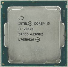 Intel i3-7350K 2-core HD 630 60W Unlocked LGA1151 4.2GHz SR35B CPU processor-