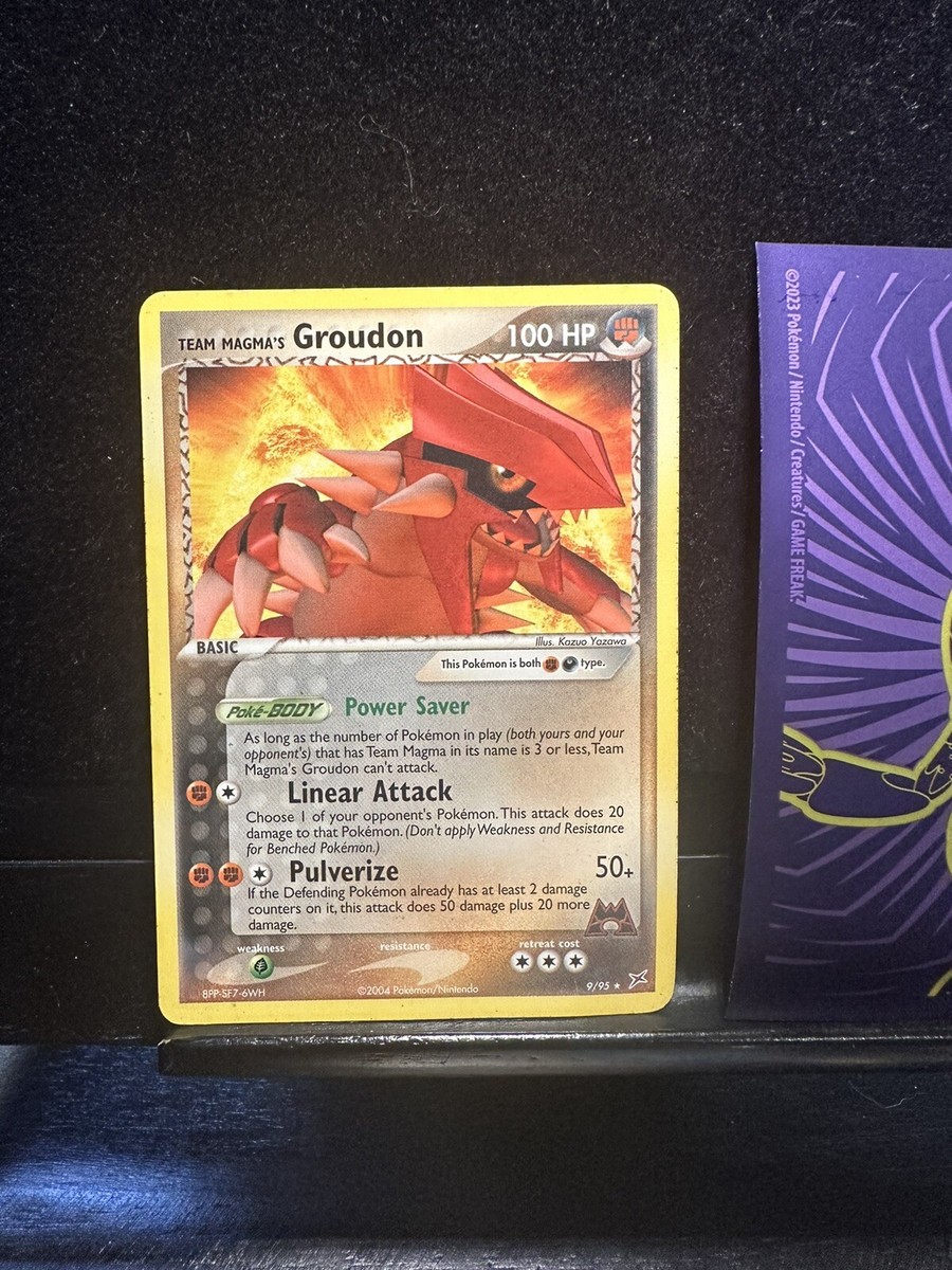 【希少】TEAM MAGMA’S Groudon マグマ団のグラードン 9/95 Pokemon Card Team Magma's Groudon 9/95 Non-Holo 234💎LP💎 | eBay