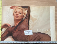 Kate Moss For Gucci Sheer Dresses & Bra Scene Print Advertisement