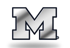 Michigan Wolverines Logo 3D Chrome Auto Decal Sticker NEW Truck Car Rico