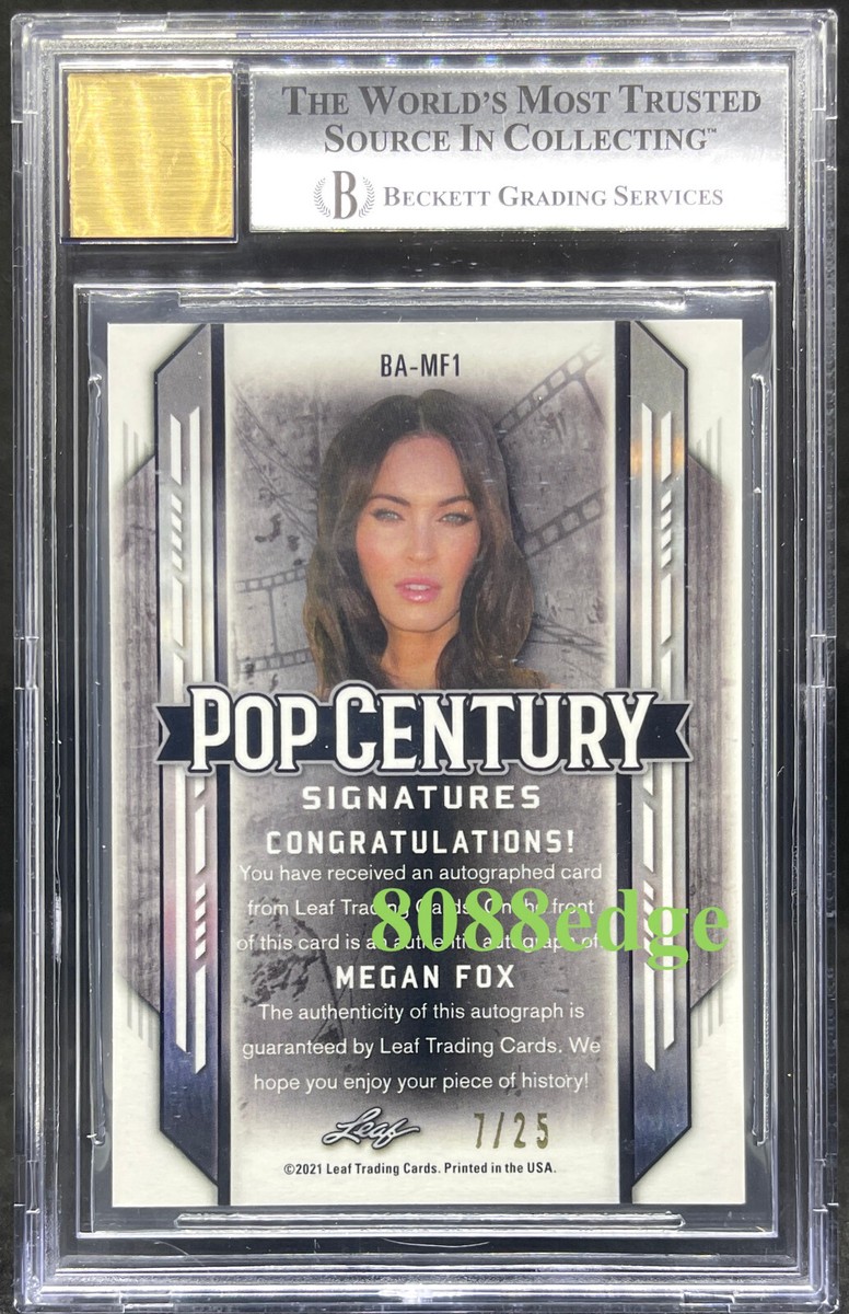 2021 POP CENTURY METAL AUTO: MEGAN FOX #7/25 AUTOGRAPH