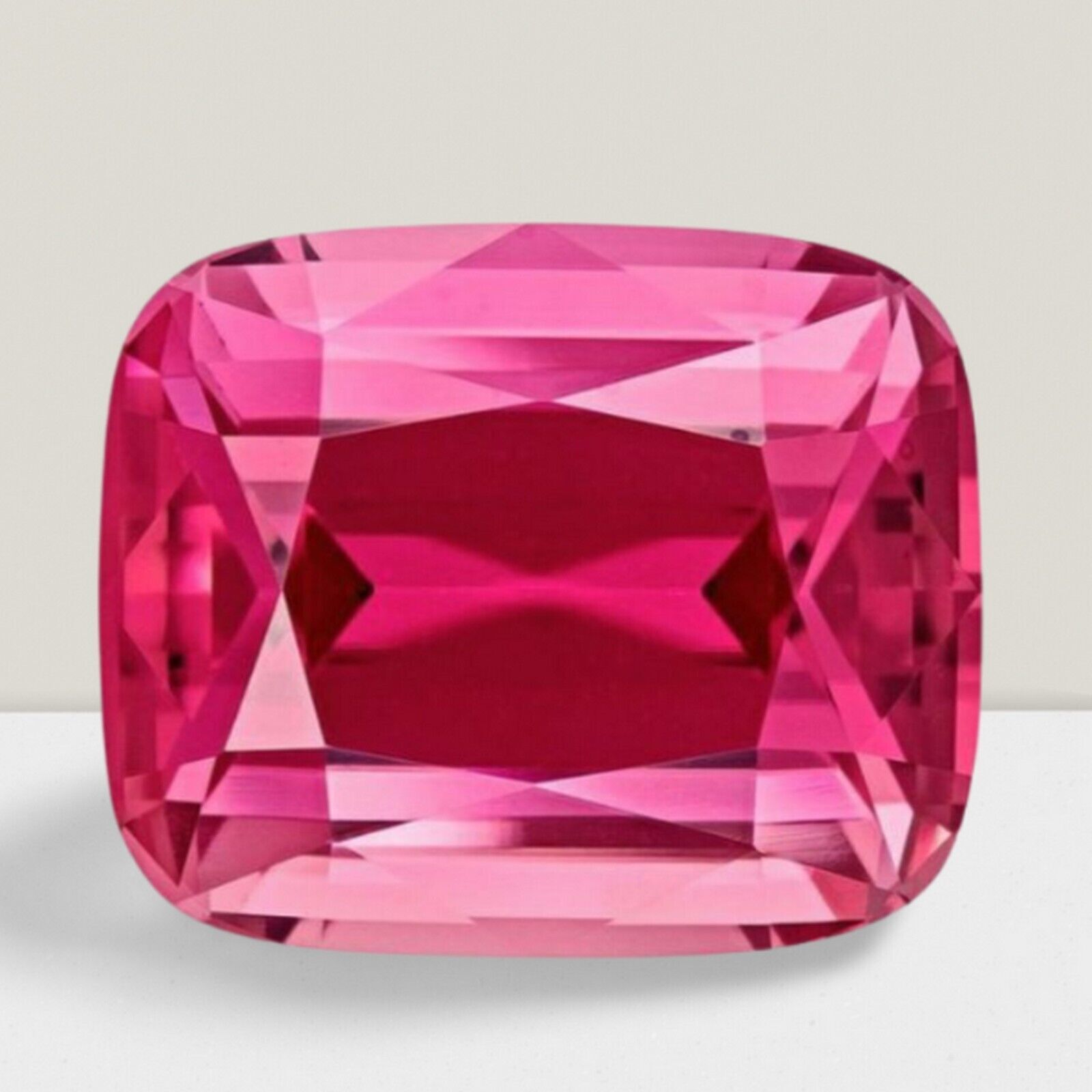 Pink Tourmaline Cushion Cut Gemstone 1.16 Cts - 7x5 mm Flawless Loose Gem