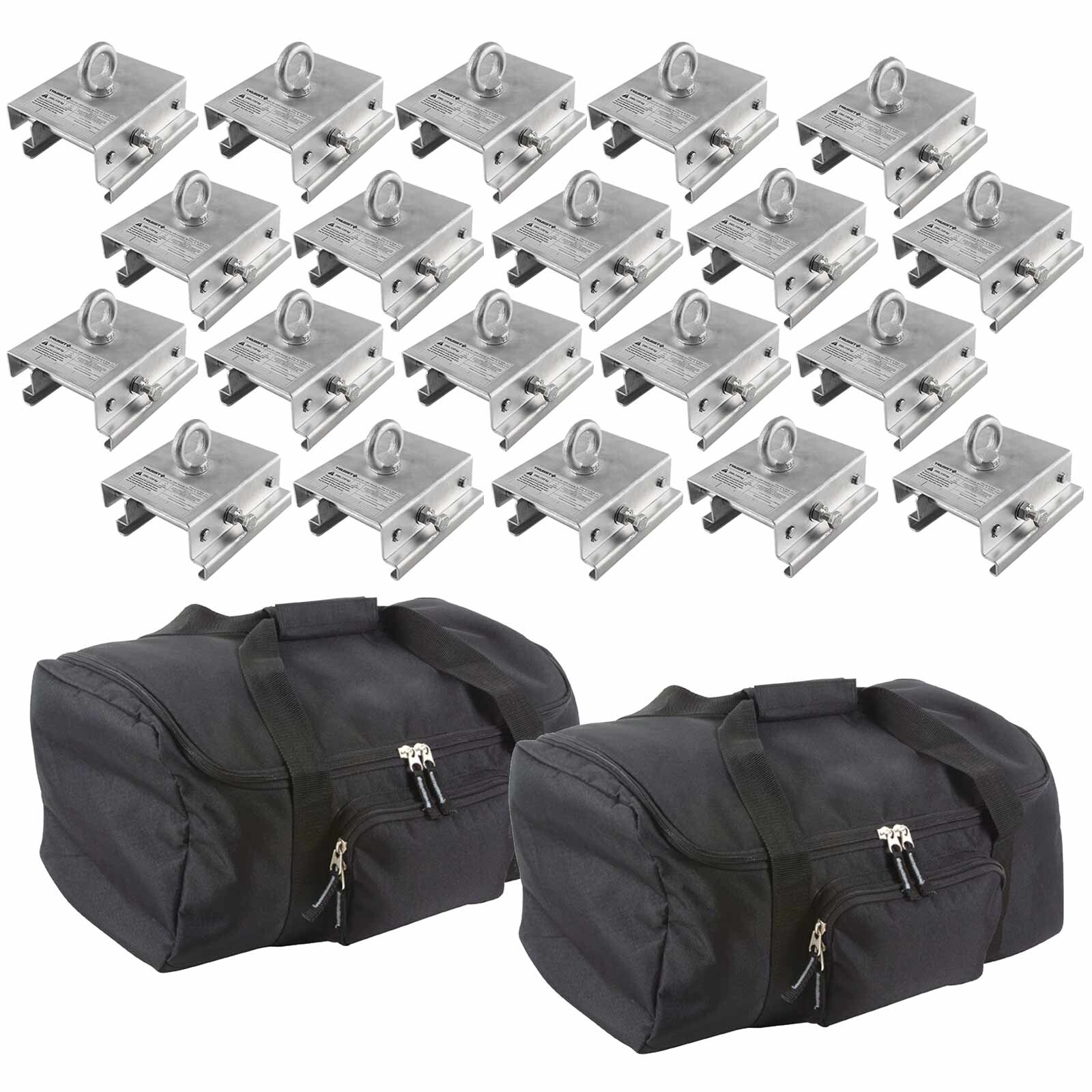 20 Регулируемые зажимы для тента Trusst CT-TENT с чехлами для переноски в комплекте 204690₽