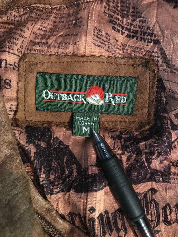 Outback red leather clearance jacket