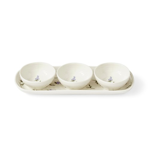 Sophie Conran for Portmeirion - Lavendula 3 Dip Bowl and Tray Set in Box - Picture 4 of 8