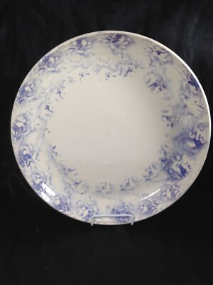 Vintage Piney Grove Pottery Signed Blue Accent 12-1/2  Bowl