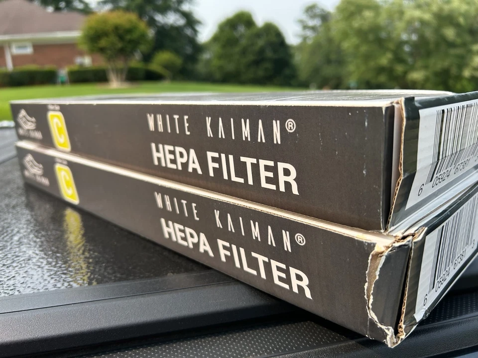 (Lote de 2) Filtro de aire HEPA Kaiman Premium blanco tamaño C con prefiltros de carbono Foto 4 de 4