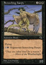 Magic the Gathering MTG Screeching Harpy (155) Tempest   LP