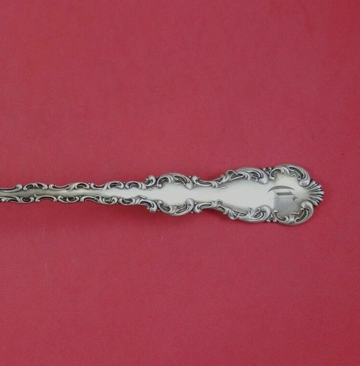 Cucharón de sopa de plata esterlina Louis XV por Whiting-Gorham lavado en oro 12 1/2" Foto 2 de 2