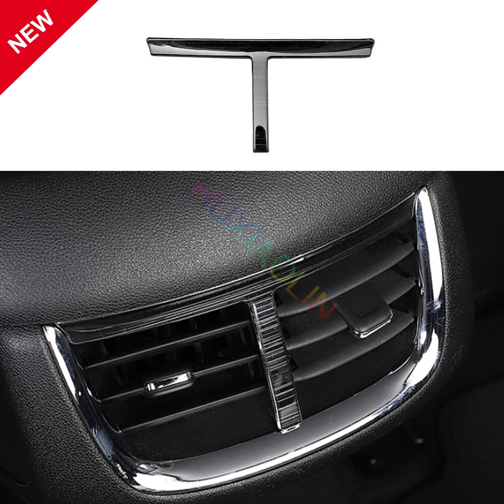 For Chevrolet Malibu 2016-21 Black Steels Rear Air Outlet Vent Frame Trim 1PC