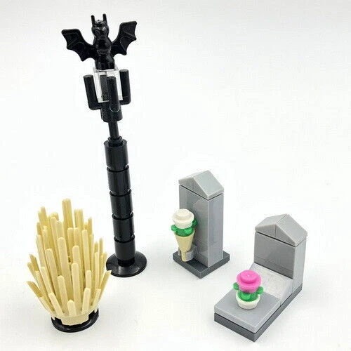 MOC City Street View Medieval Knight Castle Cemetery Baseplate Tombstone Bulk - Picture 11 of 32